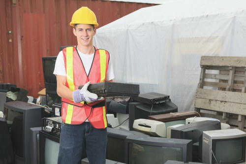 Satisfied customers after furniture disposal