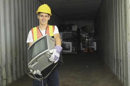 Various types of builders waste materials