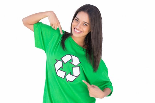 Efficient waste clearance equipment in action